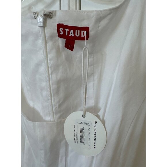 New NWT Staud Wells Dress White Retails $325 - Picture 6 of 7